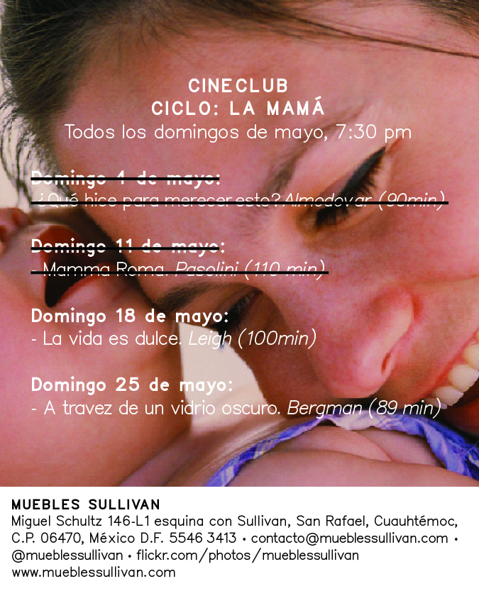 CINECLUB - CICLO: MAMÁ